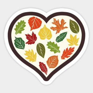 Heartfelt Autumn | Brown Sticker